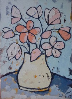 Stillleben mit Blumen - 50 x 70 cm