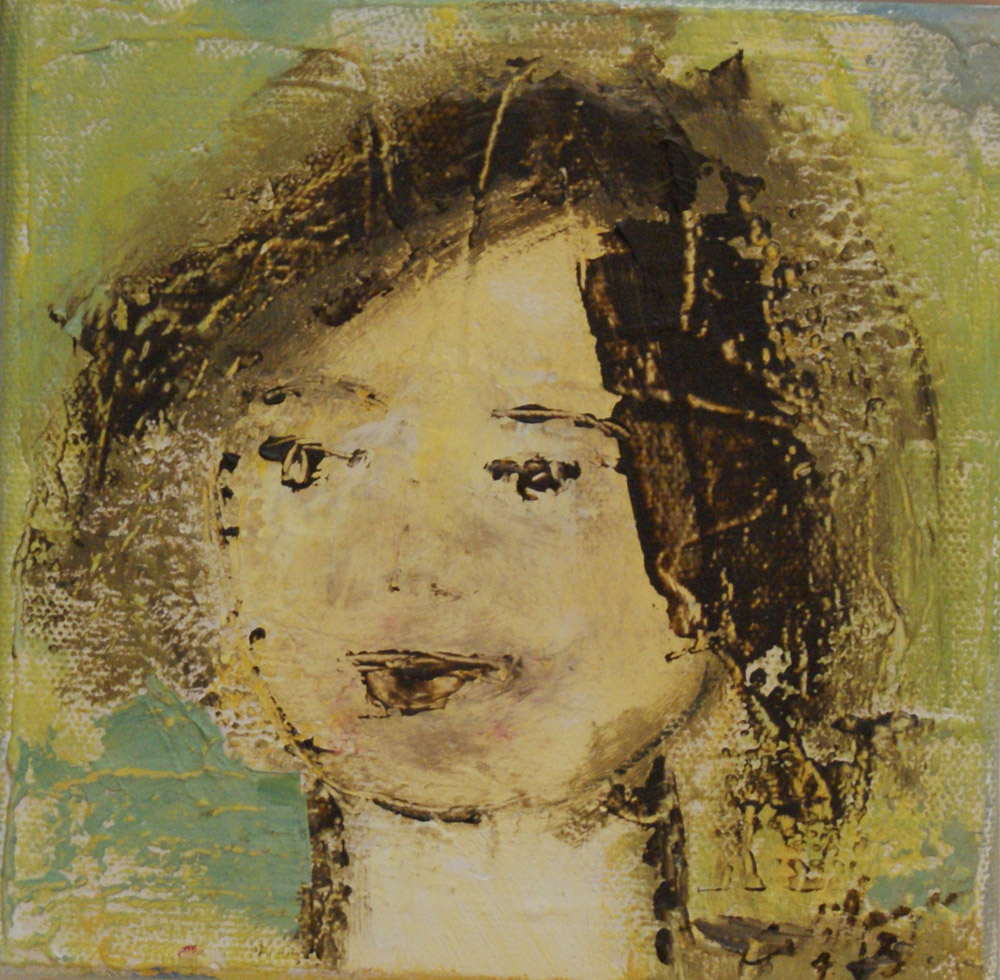 Portrait 15×15 – Öl auf Leinwand